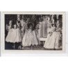 SAINT QUENTIN : carte photo (dentelle - fleurs) (photo LEMARECHAL) - tres bon etat