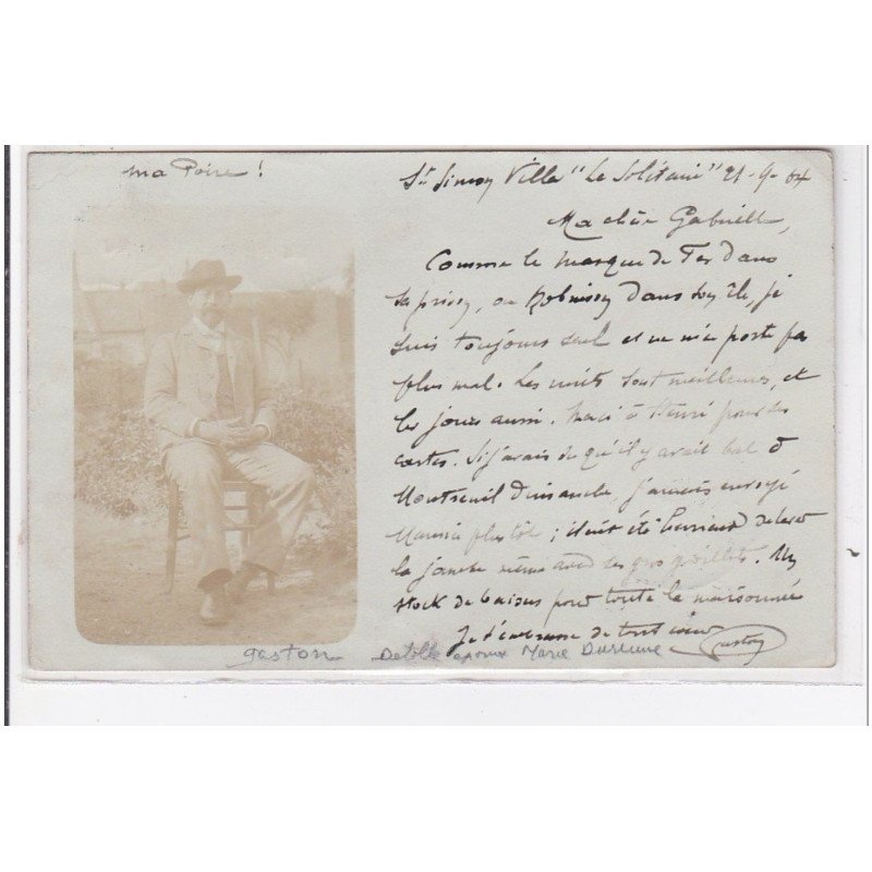SAINT SIMON : carte photo (villa Le Solitaire)- très bon état