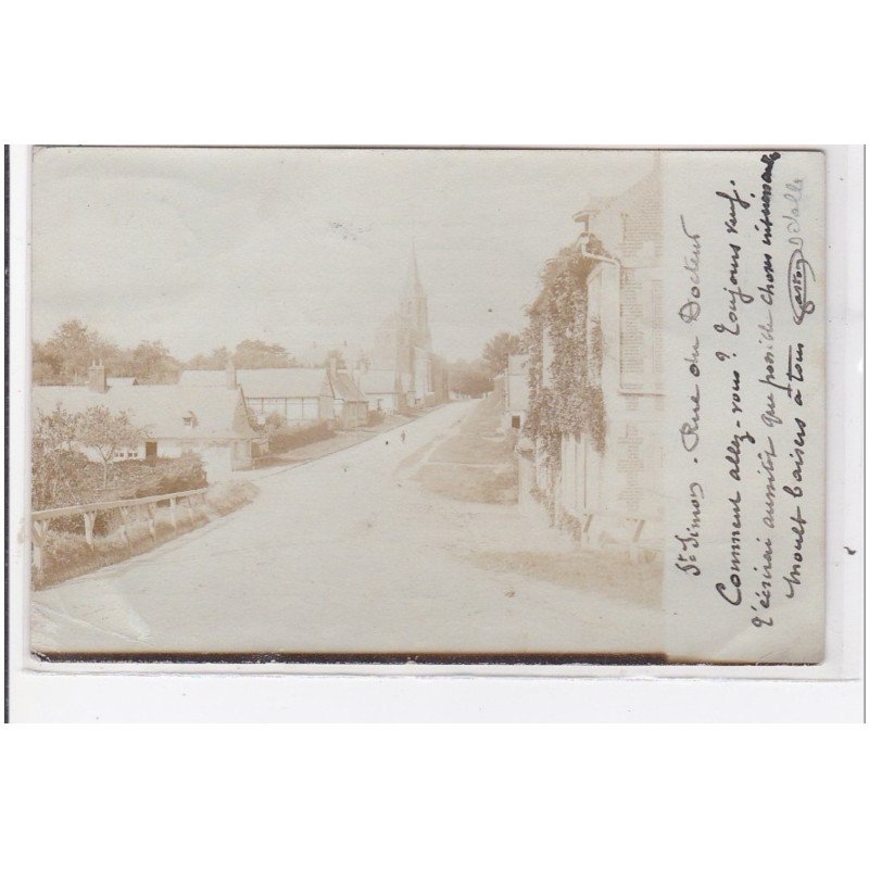 SAINT SIMON : carte photo - bon état (un coin plié)