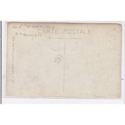 TROUVILLE (environs) : carte photo d'une ferme normande (laitière - âne) - tres bon etat