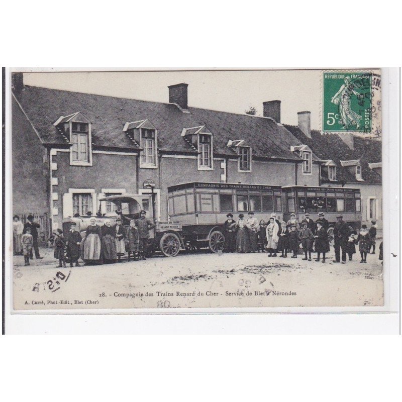 Service de Néronde à Blet des trains Renard du Cher - très bon état