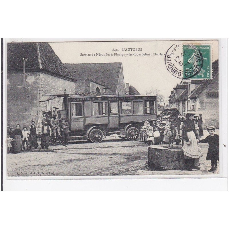 Service de Néronde à Flavigny les Bourdelins, Charly et Blet (autobus) - très bon état