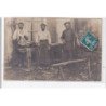 A localiser (cachet ambulant de Dreux à Auneau) : carte photo d'une scierie - menuiserie - bois - très bon état