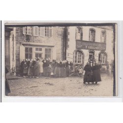 CARHAIX : carte photo de la charcuterie carhaisienne QUILLIOU - très bon état