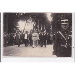 MER : carte photo de l'inauguration du monument MANOURY avec le maréchal Pétain - très bon état