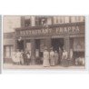 SAINT ETIENNE : carte photo du restaurant FRAPPA (Berger successeur) au 1 rue Grenette - très bon état