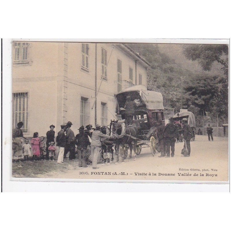FONTAN : visite à la douane vallée de la royal (très rare coloriée) - très bon état