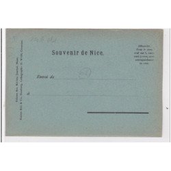 NICE : carte postale illustrée pour l'exposition de 1899 (art nouveau) (carnaval)- bon état (un coin plié)