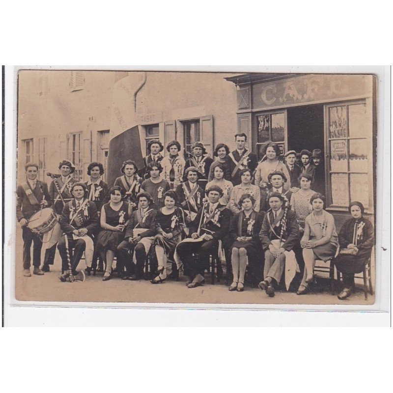 St-DIDIER-sur-CHALARONNE : café, tabac, route de chatillon, groupe de personnes - très bon état