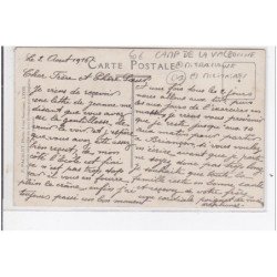 VALBONNE : camp de la valbonne, mitrailleuse, militaires - très bon état