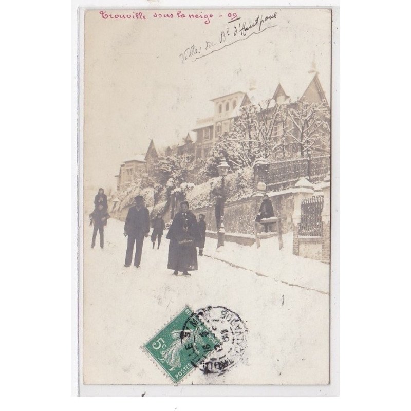 TROUVILLE : sous la neige, personnages - très bon état