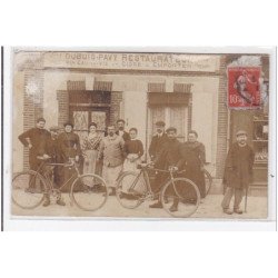 SAINT PIERRE SUR DIVES : restaurant dubois-pavy, vin eau-de-vie et cidre """"au rendez-vous des cyclistes"""" - état