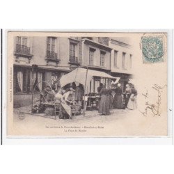 MONTFORT-sur-RISLE : la place du marché, rémouleur - très bon état