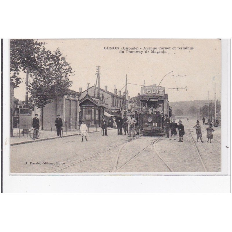 GENON : avenue carnot et terminus du tramway de magenta - très bon état