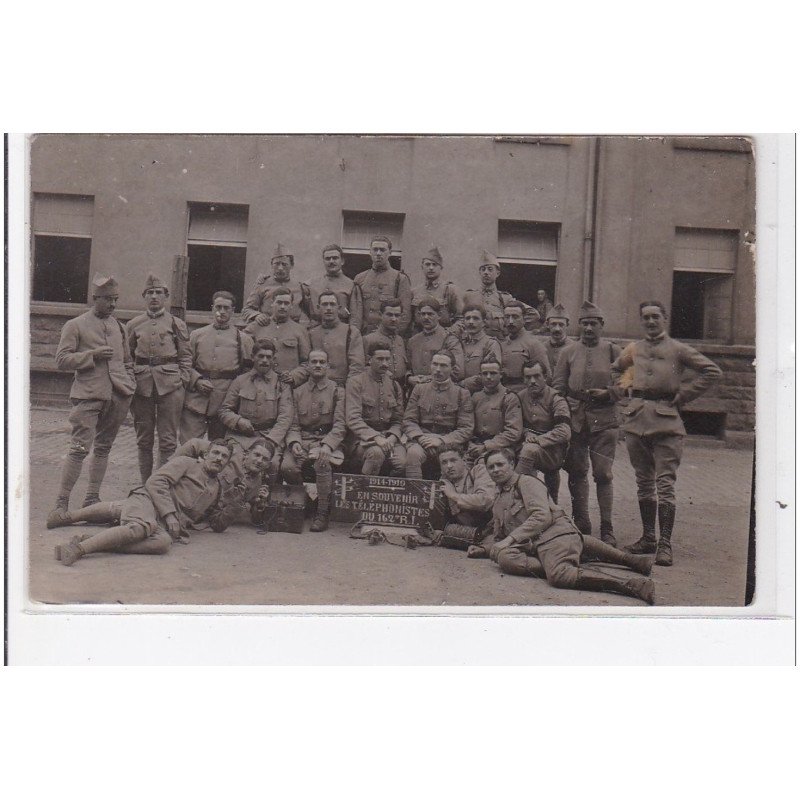 RUCHARD : camp du richard, militaire, 1914-1919, en souvenir les téléphonistes du 162e R.I. - très bon état