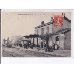 SAINT-POL-de-LEON: vue intérieure de la gare - très bon état