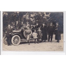 SAUMUR ou ARCACHON : famille sculpteur angevin jouanneault (automobile) - bon état (un coin plié)