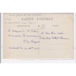 St-PATRICE-de-CLAIDS : monument aux morts, événement - très bon état