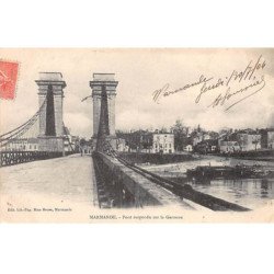 MARMANDE - Pont suspendu sur la Garonne - très bon état
