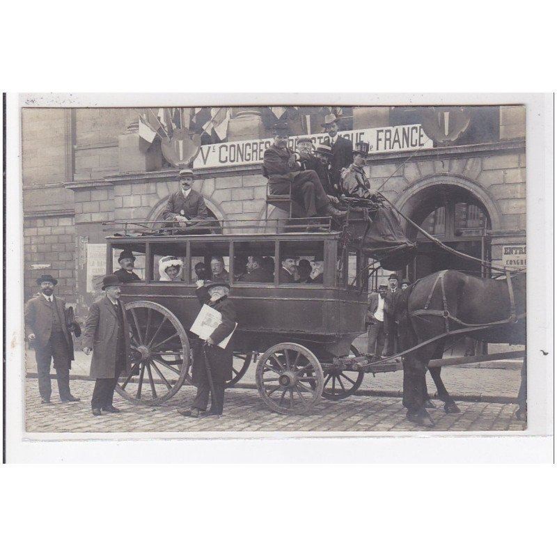BEAUVAIS : 1909, entré du congrès, attelage - très bon état BEAUVAIS : 1909, entré du congrès, attelage - très bon état