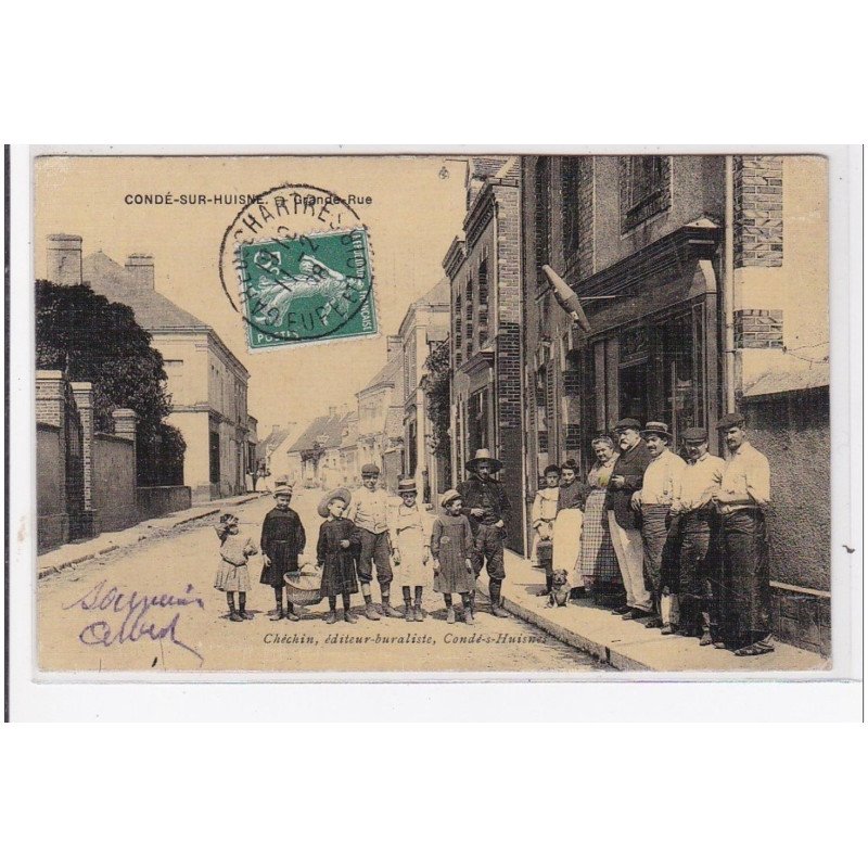 CONDE-sur-HUISE : grande-rue - très bon état