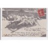 MONT DORE : grande semaine de sport d'hiver 1911 au mont dore, à 60km sur luge à 4 personne - très bon état