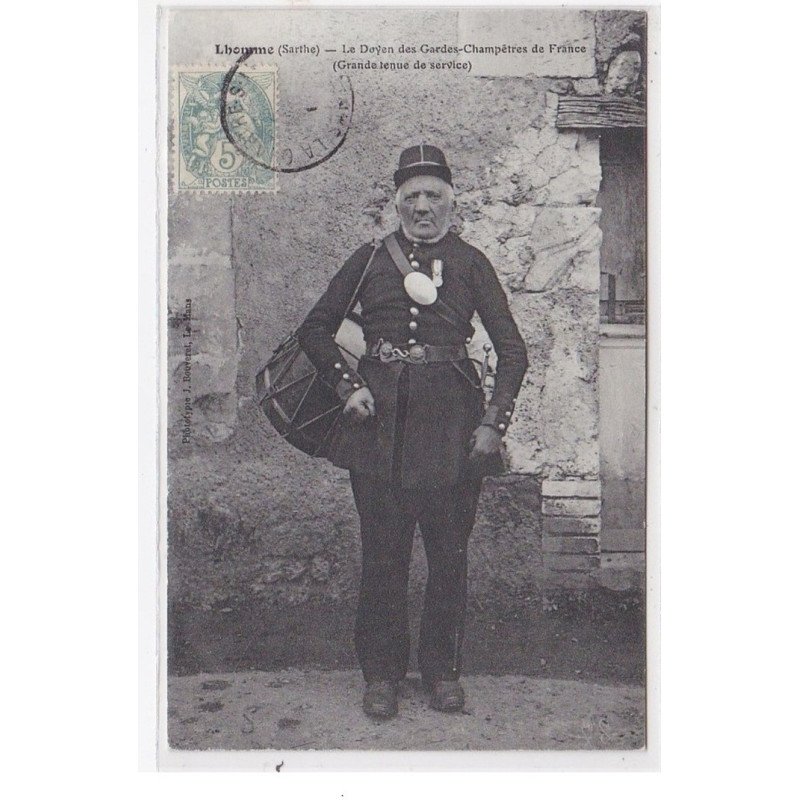 LHOMME : le doyen des gardes-champetres de france (grande tenue de service) - très bon état