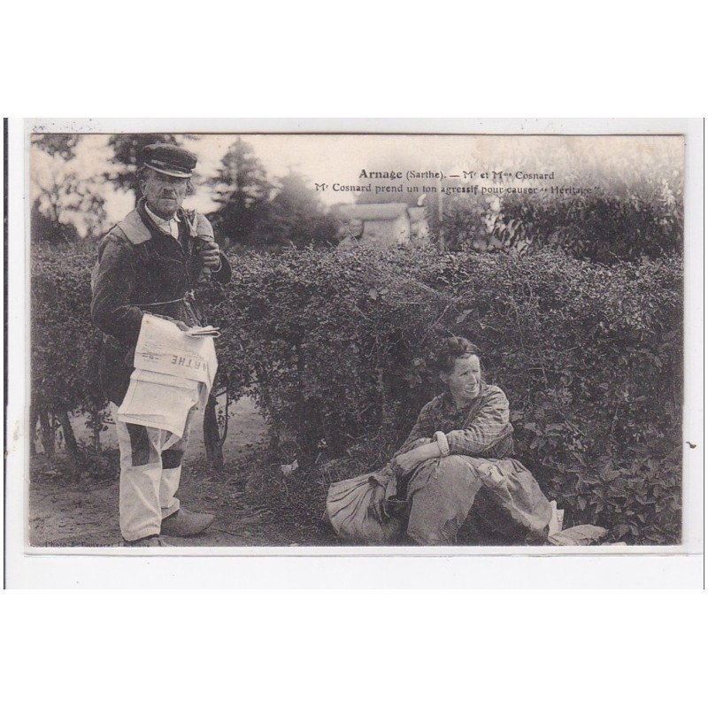 ARNAGE : Mr et Mme Cosnard, Mr Cosnard prend un ton agressif pour case """"héritage"""" - très bon état