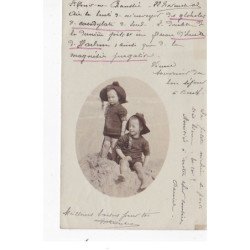 BERCK : lot de 6 cartes photo (villa enfant scènes de plage) - très bon état général