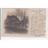 SAINT OMER EN CHAUSSEE : carte photo de la gare en 1904 - très bon état
