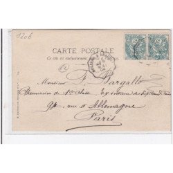 SAINT OMER EN CHAUSSEE : carte photo de la gare en 1904 - très bon état