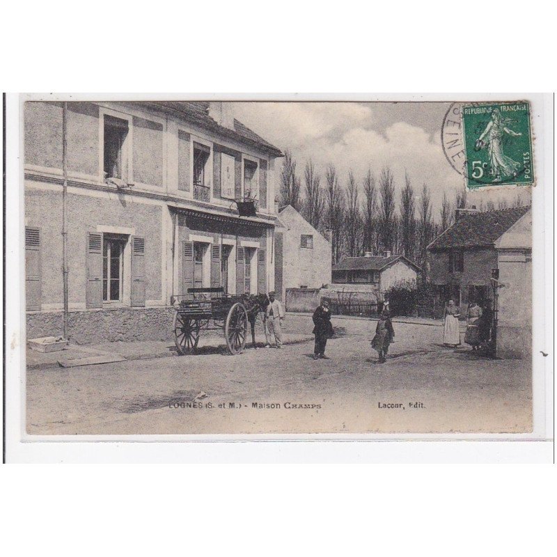 LOGNES : maison champs, attelage - très bon état