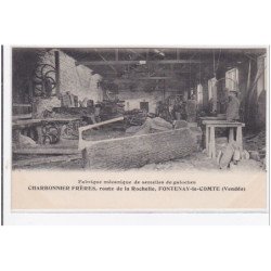 FONTENAY-le-COMTE : fabrique mecanique de semelles de galoches, charbonnier frères - très bon état