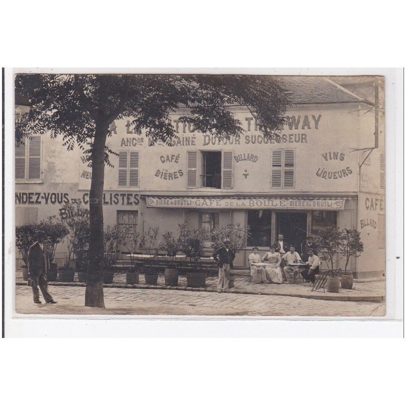 NANTERRE : place de la boule, café, bière, billard, vins et liqueurs - très bon état