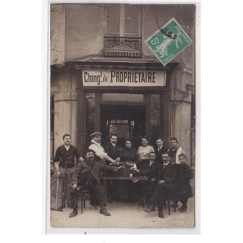 LEVALLOIS-PERRET : rue ernest cognac, chang. de propriétaire, apéritif - très bon état