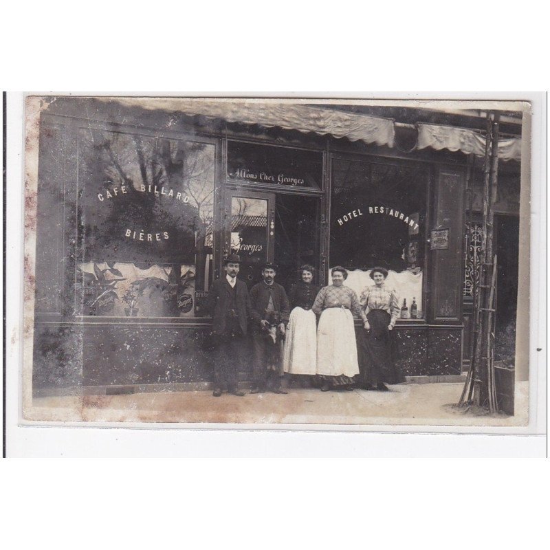 ASNIERES : 120 rue de colombes, cafe billard biere, mons chez georges, hôtel restaurant - état