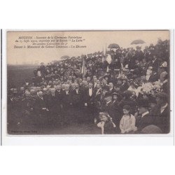 MOUZON : souvenir de la cérémonie patriotique en 1912 """"La Latte"""" (militaires) - très bon état