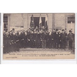 MOUZON : souvenir de la cérémonie patriotique en 1912 """"La Latte"""" (militaires) - très bon état