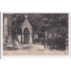 PARIS : zola au panthéon, cimetiere montmartre cercueil de zola transporté vers fourgon pompes funèbres - très bon état