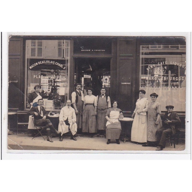 PARIS : arrene de chatillon (jean moulin), macon beuajolais chablis vins café liqueur, maison à coucou - état