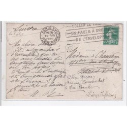 PARIS : carte photo d'un camion de livraison -  état (un coin plié)
