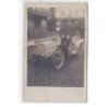 PARIS : carte photo d'une automobile conduite par une femme - bon état (un petit pli d'angle)