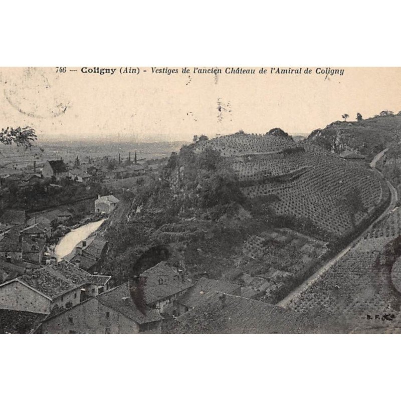 COLIGNY : vestiges de l'ancien chateau de l'amiral de coligny - etat