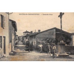 BOURG-SAINT-CHRISTOPHE : grande rue - etat
