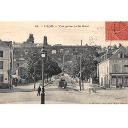 LAON : vue prise de la gare - etat