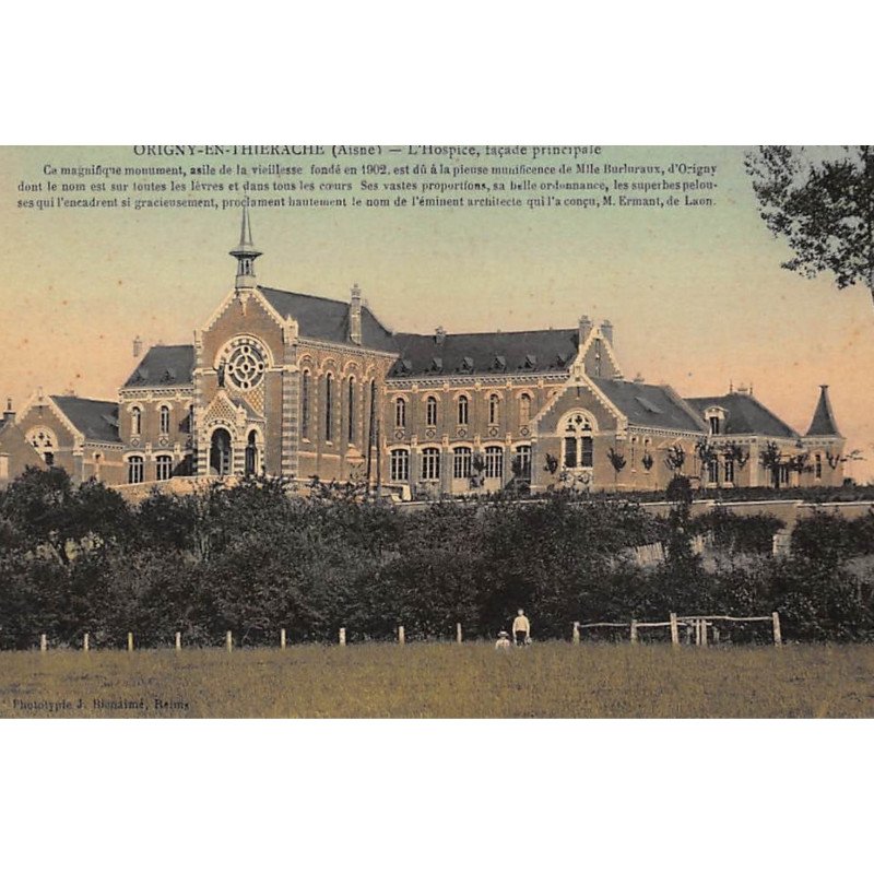 ORIGNY-en-THIERACHE : l'hospice facade principale - tres bon etat