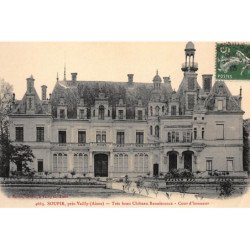 SOUPIR : tres beau chateau renaissance, cour d'honneur - etat