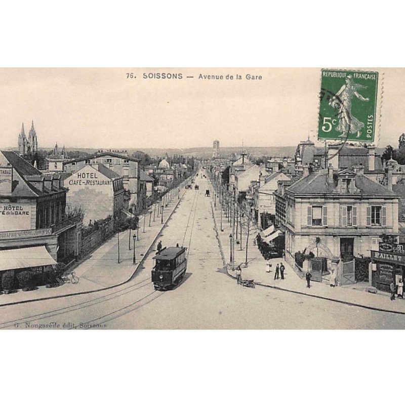 SOISSONS : avenue de la gare - tres bon etat