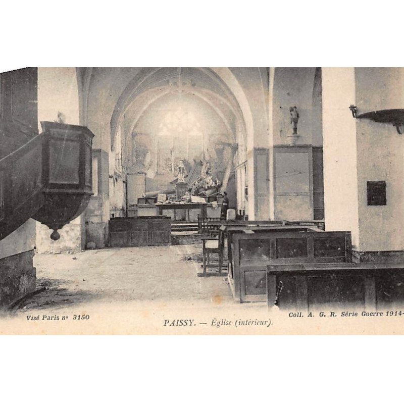 PAISSY : eglise (interieur) - tres bon etat
