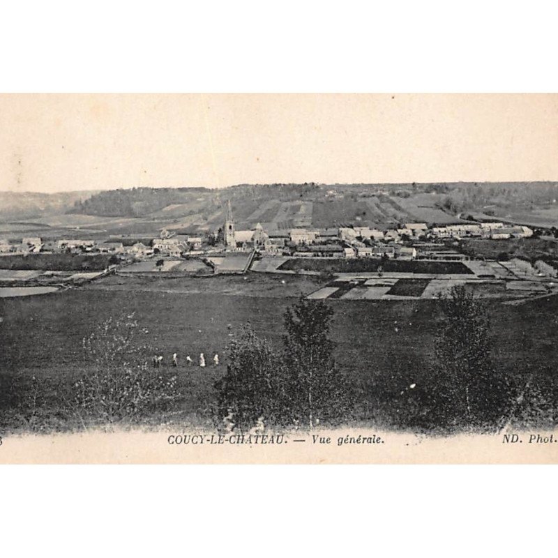 COUCY-le-CHATEAU : vue generale - tres bon etat